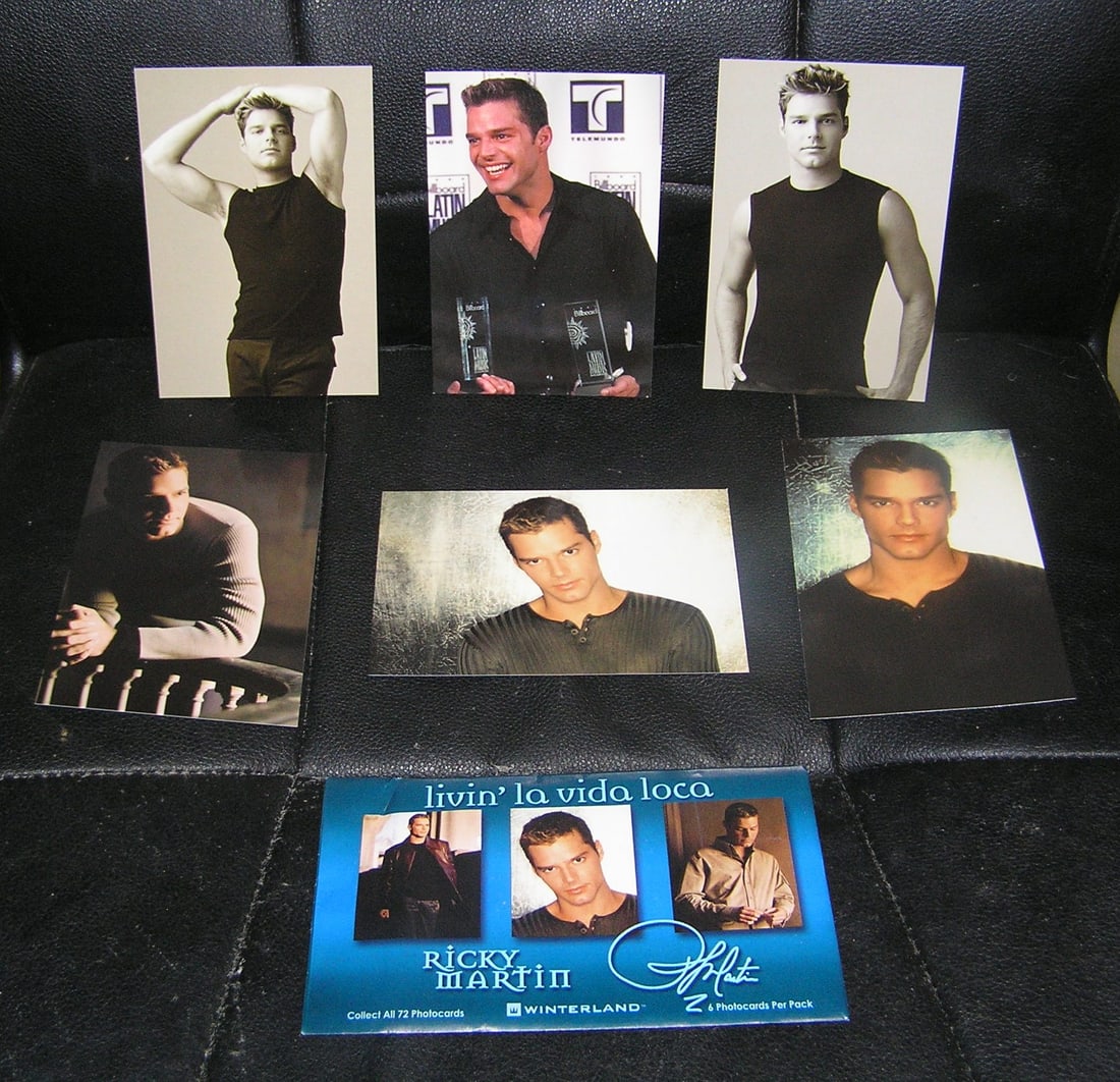 Ricky Martin tour photo package: Ricky Martin tour photo package with original collector's envelope est. value $40.00-$50.00
