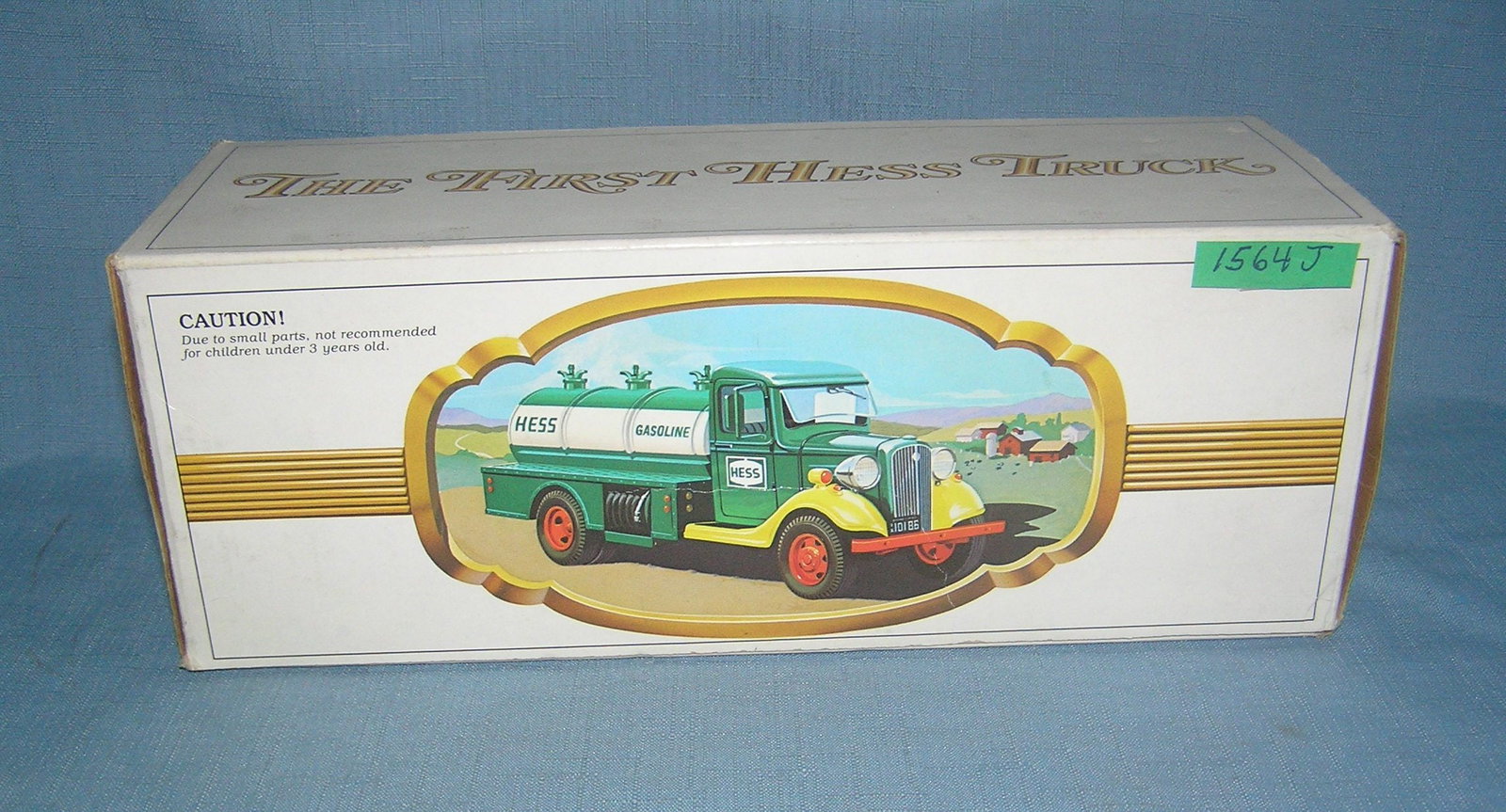 The first Hess toy truck with original box: The first Hess toy truck with original box est. value $80.00-$100.00