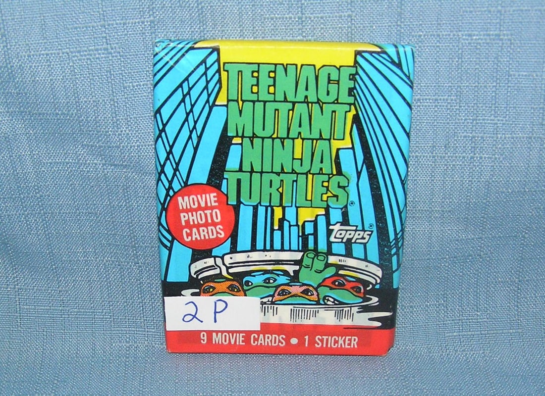 Teenage Mutant Ninja Turtles unopened wax pack of collector cards: Teenage Mutant Ninja Turtles unopened wax pack of collector cards est. value $15.00-$25.00