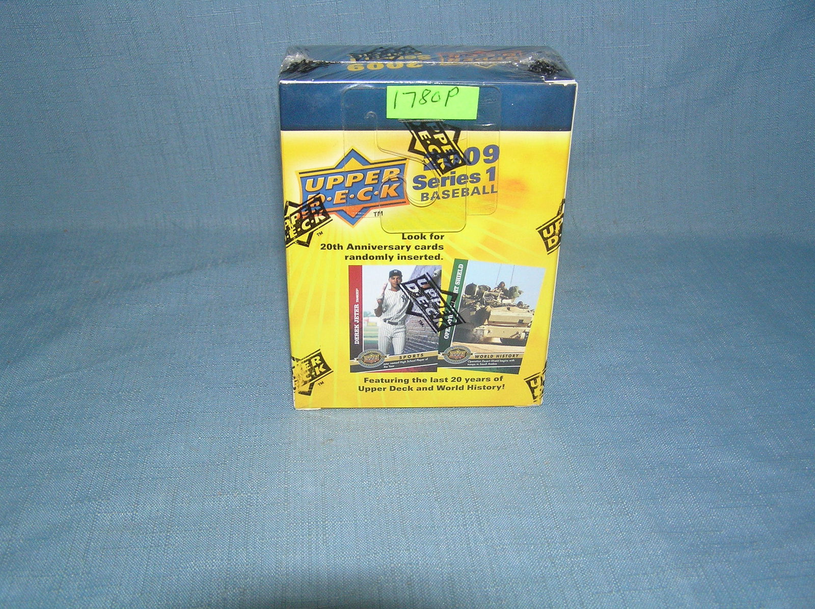 Upper Deck factory sealed box of baseball cards: Upper Deck factory sealed box of baseball cards featuring Jeter est. value $40.00-$45.00