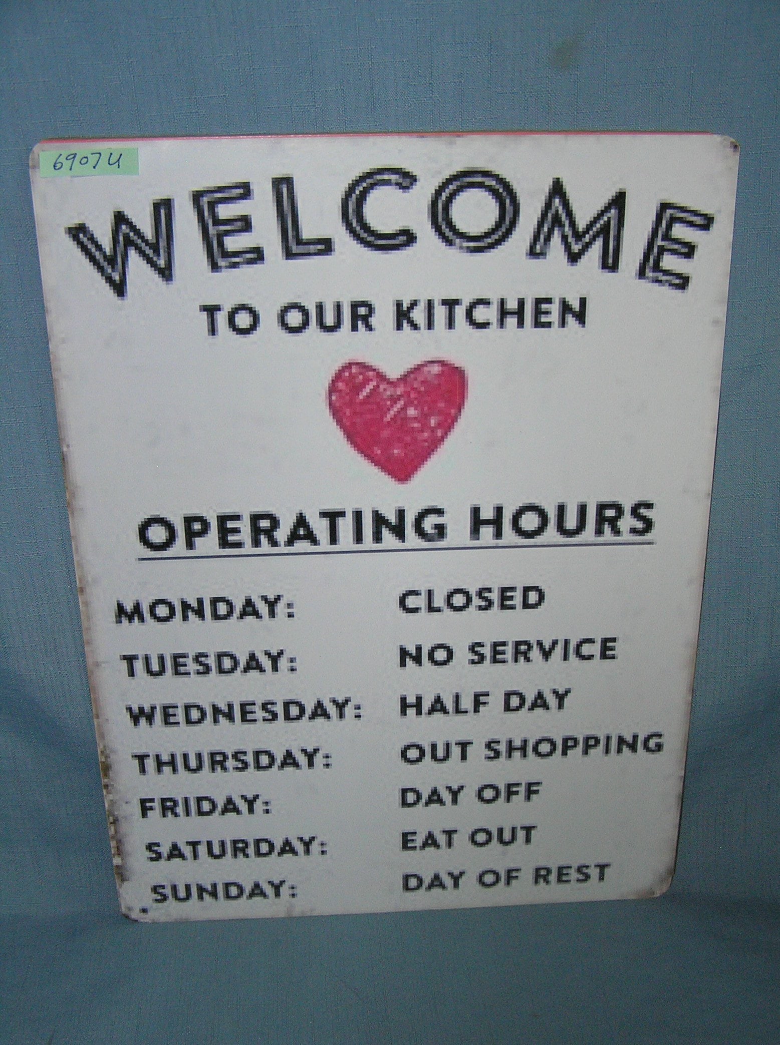 Welcome to our Kitchen retro style advertising sign (1 of 1)