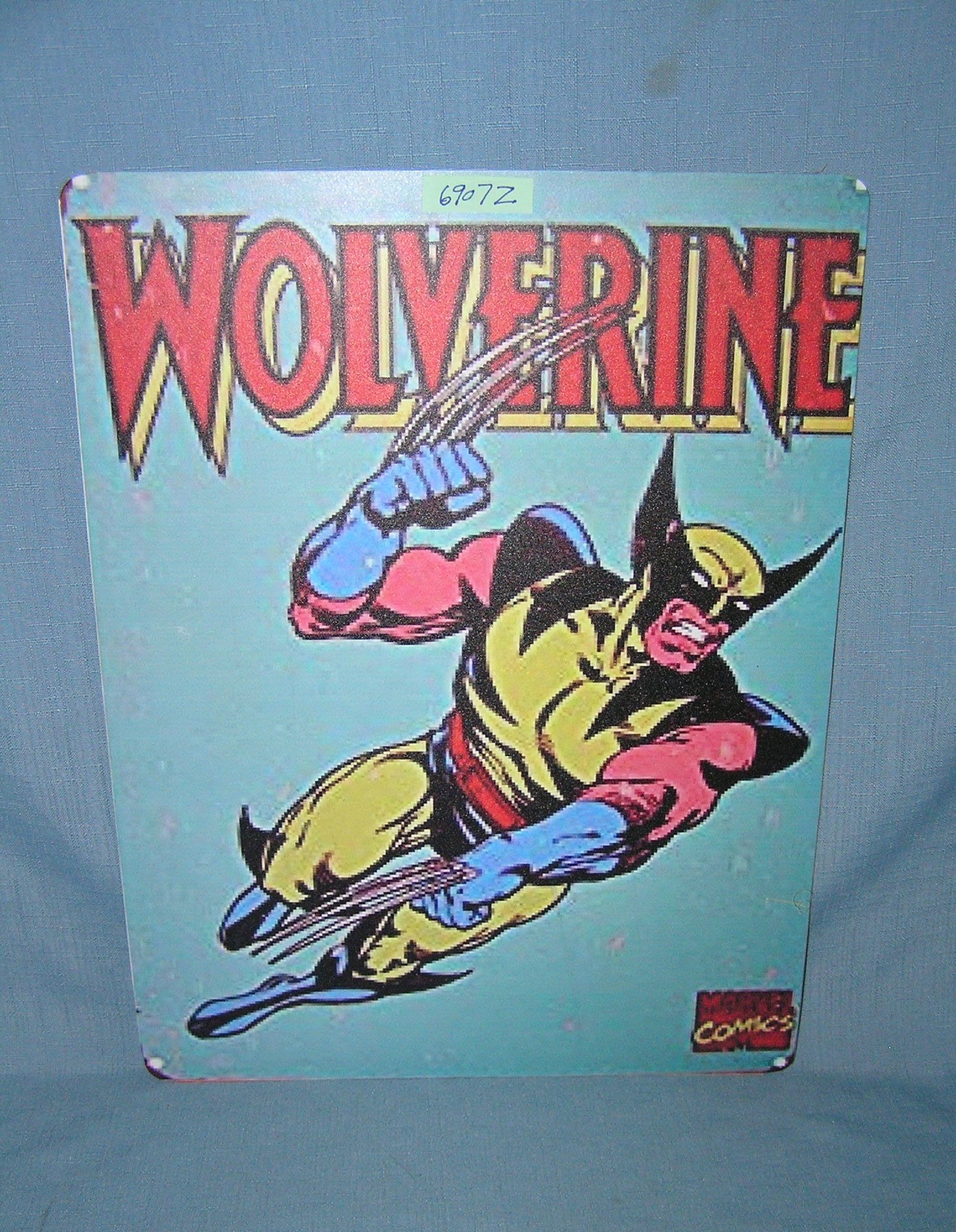 Wolverine by Marvel comics retro style advertising sign (1 of 1)