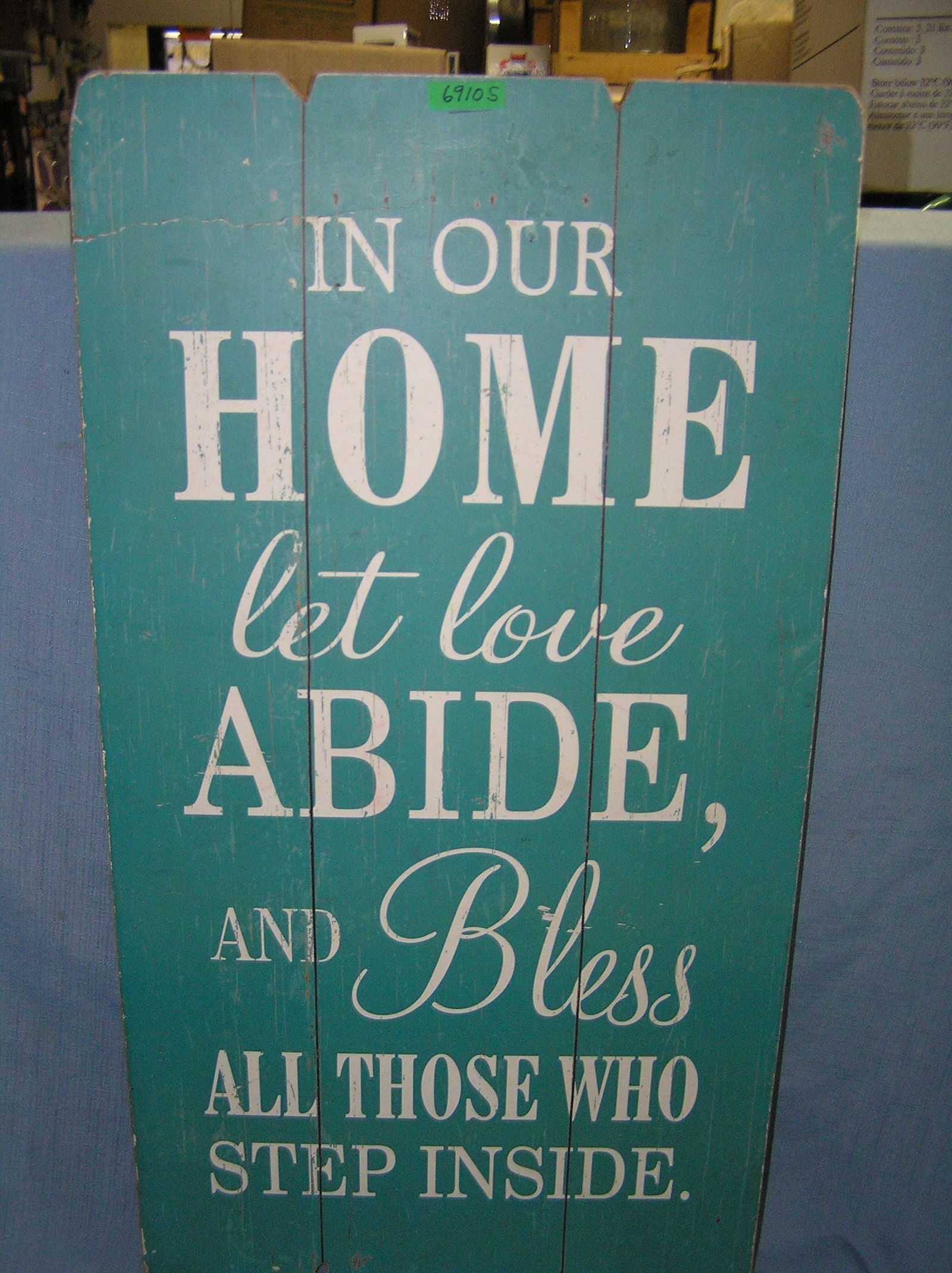 In our home all wood decorative wood art sign (1 of 1)