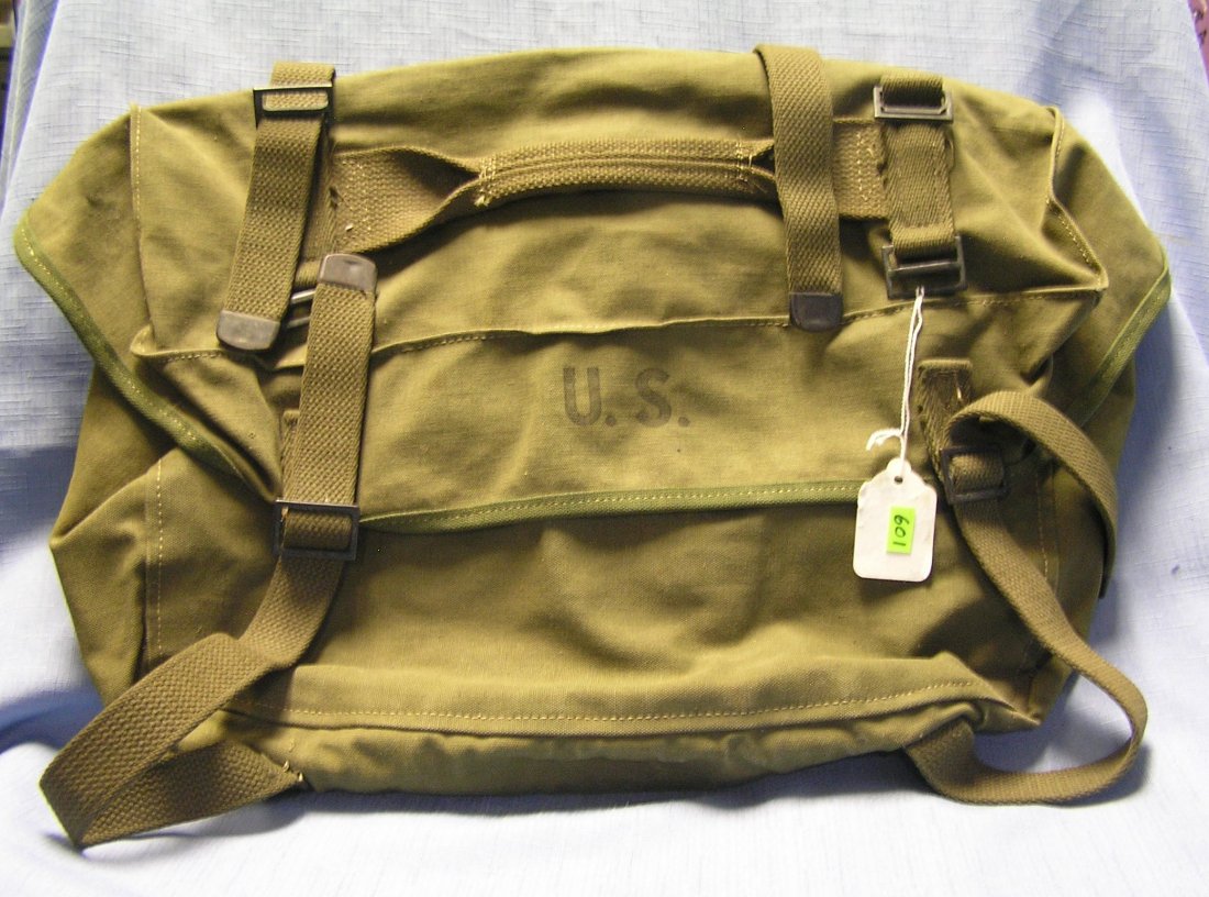 Vintage WWII Soldiers backpack: Vintage WWII Soldiers backpack $60.00-$70.00