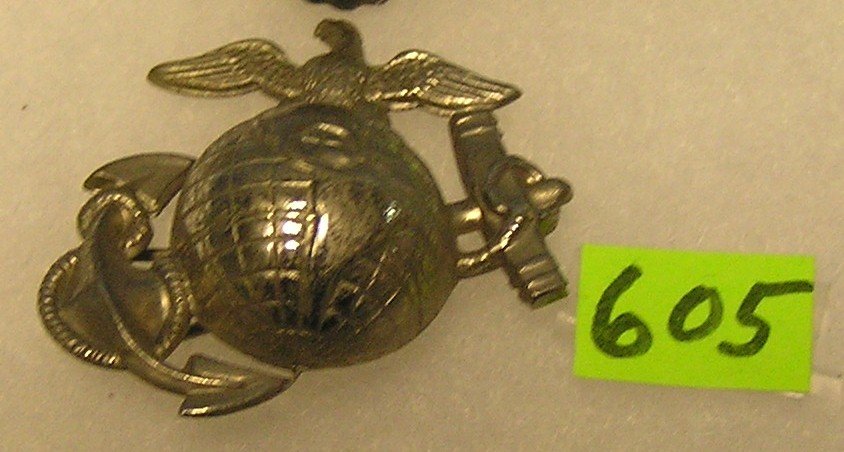 Vintage WWII Marine Corps hat device: Vintage WWII Marine Corps hat device $35.00-$40.00