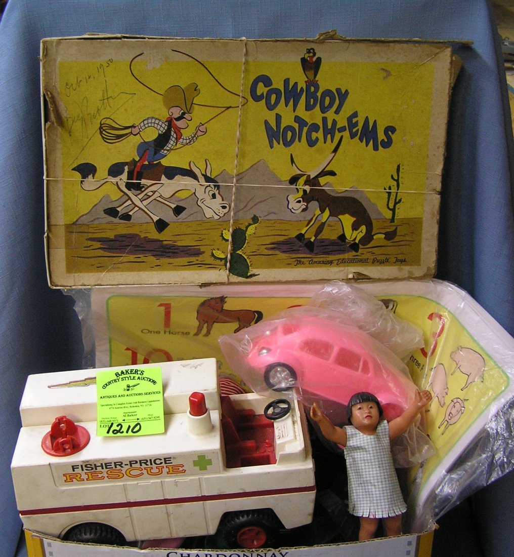 Large box of vintage toys: Large box of vintage toys $30.00-$40.00