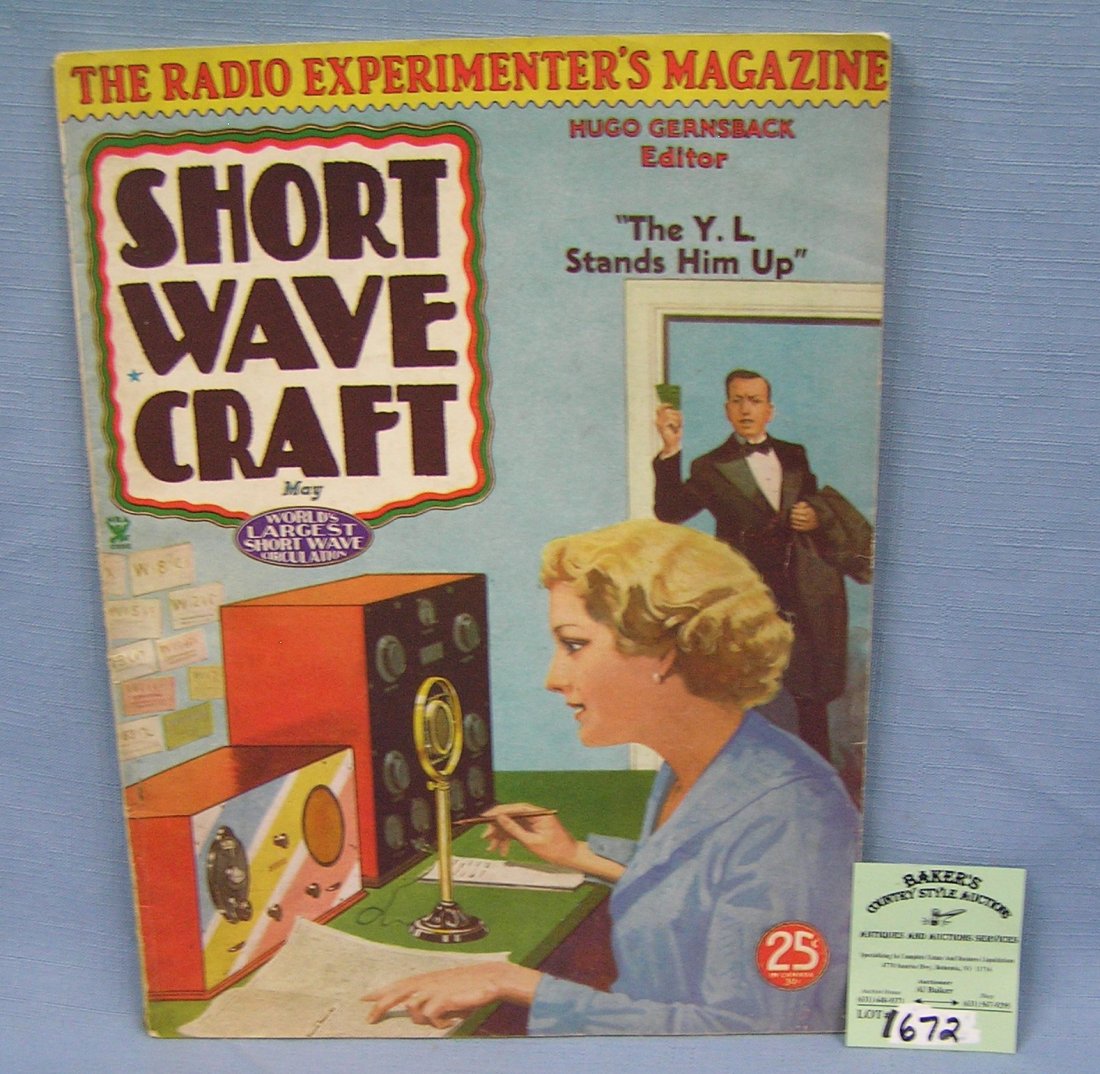 Vintage short wave craft radio magazine: Vintage short wave craft radio magazine circa 1930’s est. value $25.00-$30.00