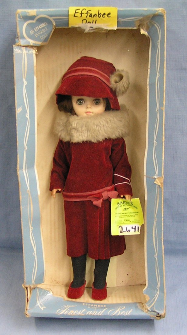 Vintage Effanbee doll with original box: Vintage 15 inch Effanbee doll with original box est. value $40.00-$50.00