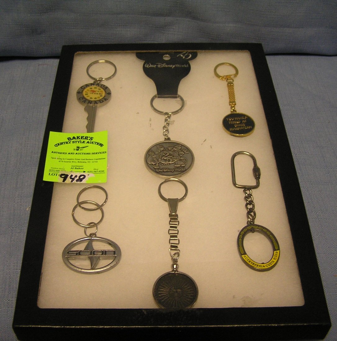 Collection of vintage key chains includes Walt Disney: Collection of vintage key chains includes Walt Disney Work $25.00-$30.00