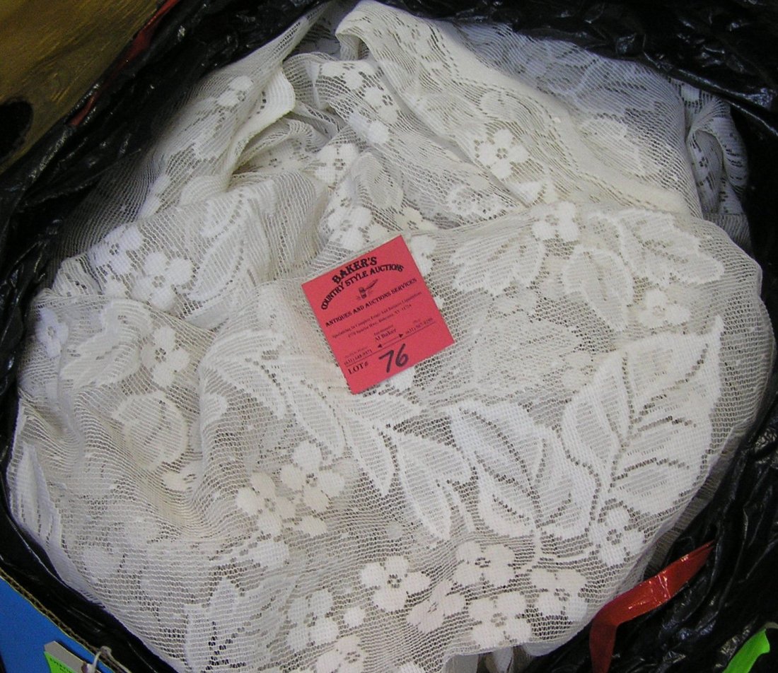Large box of vintage curtains: Large box of vintage curtains $40.00-$50.00