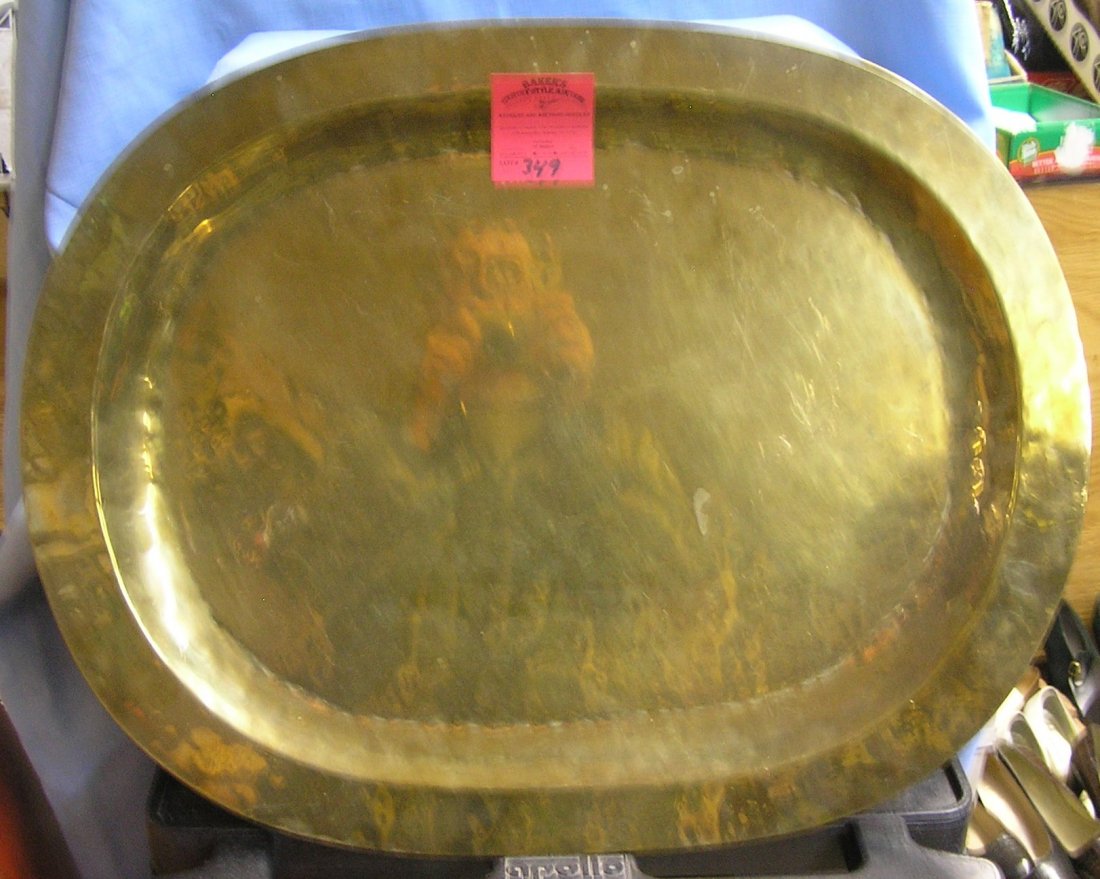 Large high quality polished brass serving tray: Large high quality polished brass serving tray $50.00-$60.00