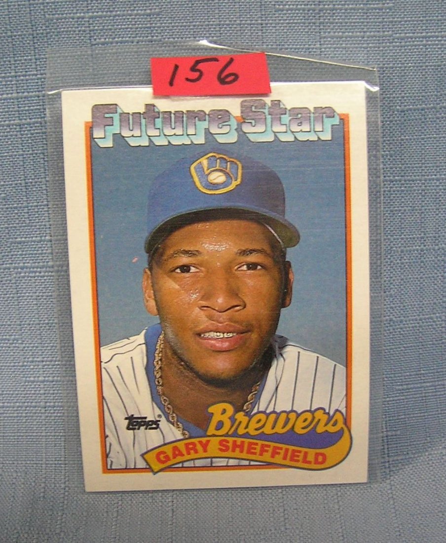Vintage Gary Sheffield rookie baseball card: Vintage Gary Sheffield rookie baseball card $25.00-$30.00