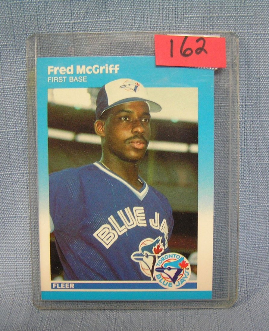 Vintage Fred McGriff rookie baseball card: Vintage Fred McGriff rookie baseball card $25.00-$30.00