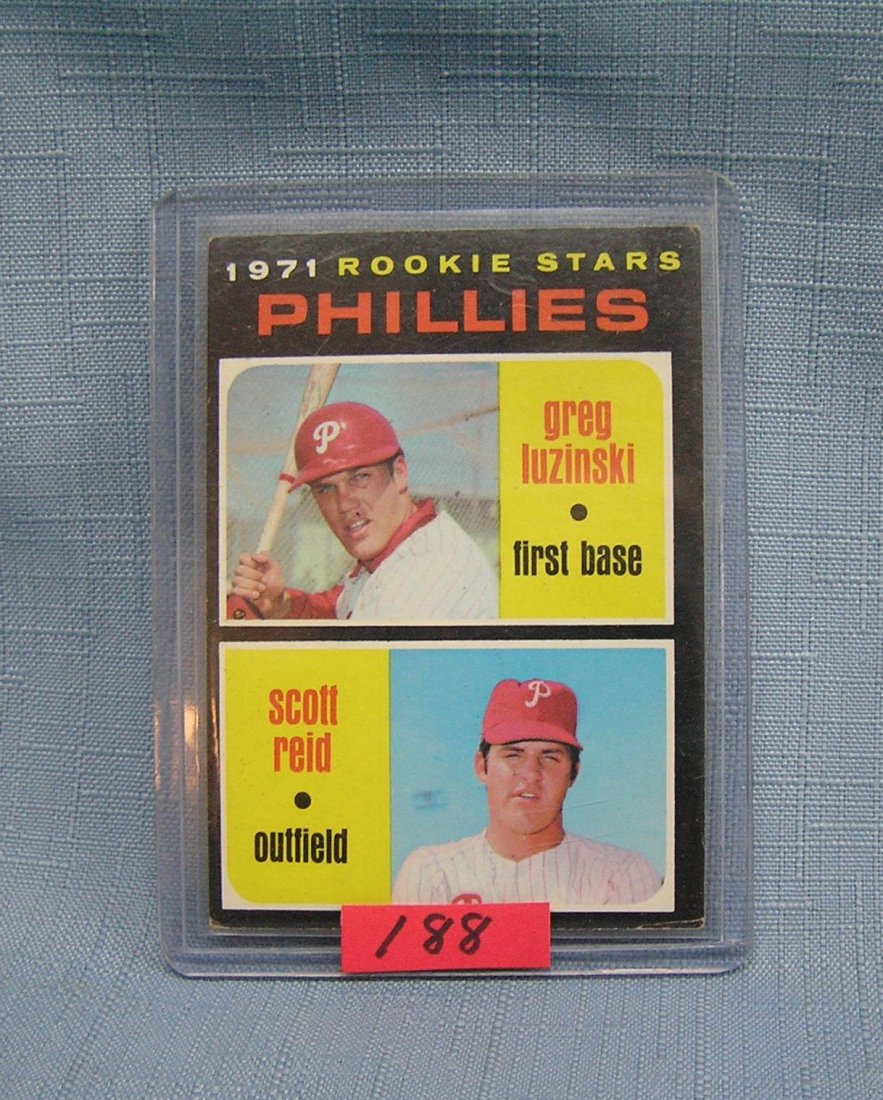 Vintage Greg Luzinski rookie baseball card: Vintage Greg Luzinski rookie baseball card $40.00-$50.00