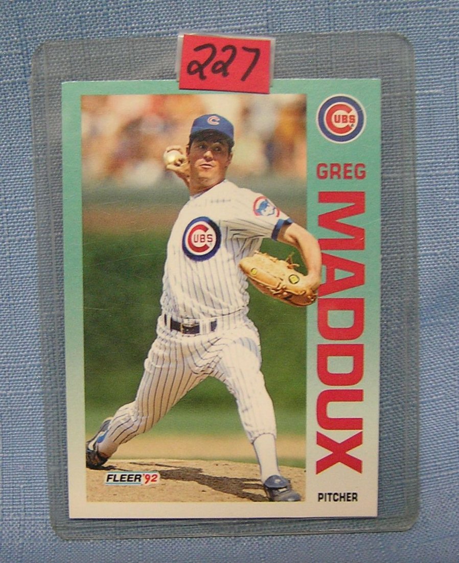 Vintage Greg Maddox baseball card: Vintage Greg Maddox baseball card $15.00-$25.00
