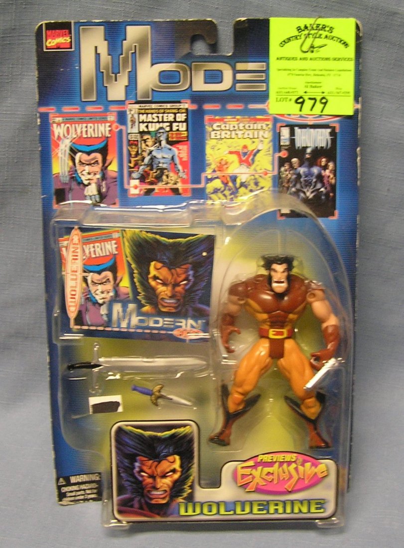 Marvel’s Wolverine action figure: Marvel’s Wolverine action figure mint on card $15.00-$25.00