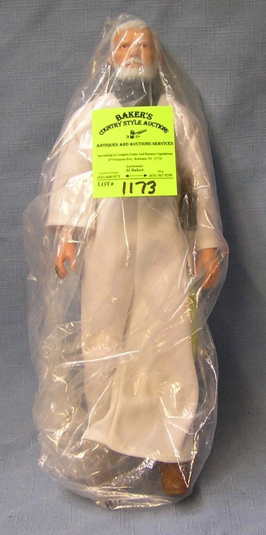 Obi Wan Kenobi Star Wars action figure: Early original 12’’ Obi Wan Kenobi Star Wars action figure with original weapon mint un-played with $150.00-$200.00