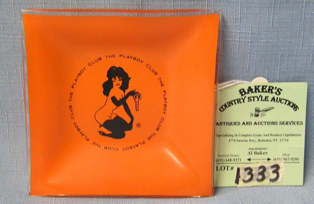 Vintage playboy club ashtray: Vintage playboy club ashtray circa 1960’s est. value $35.00-$45.00