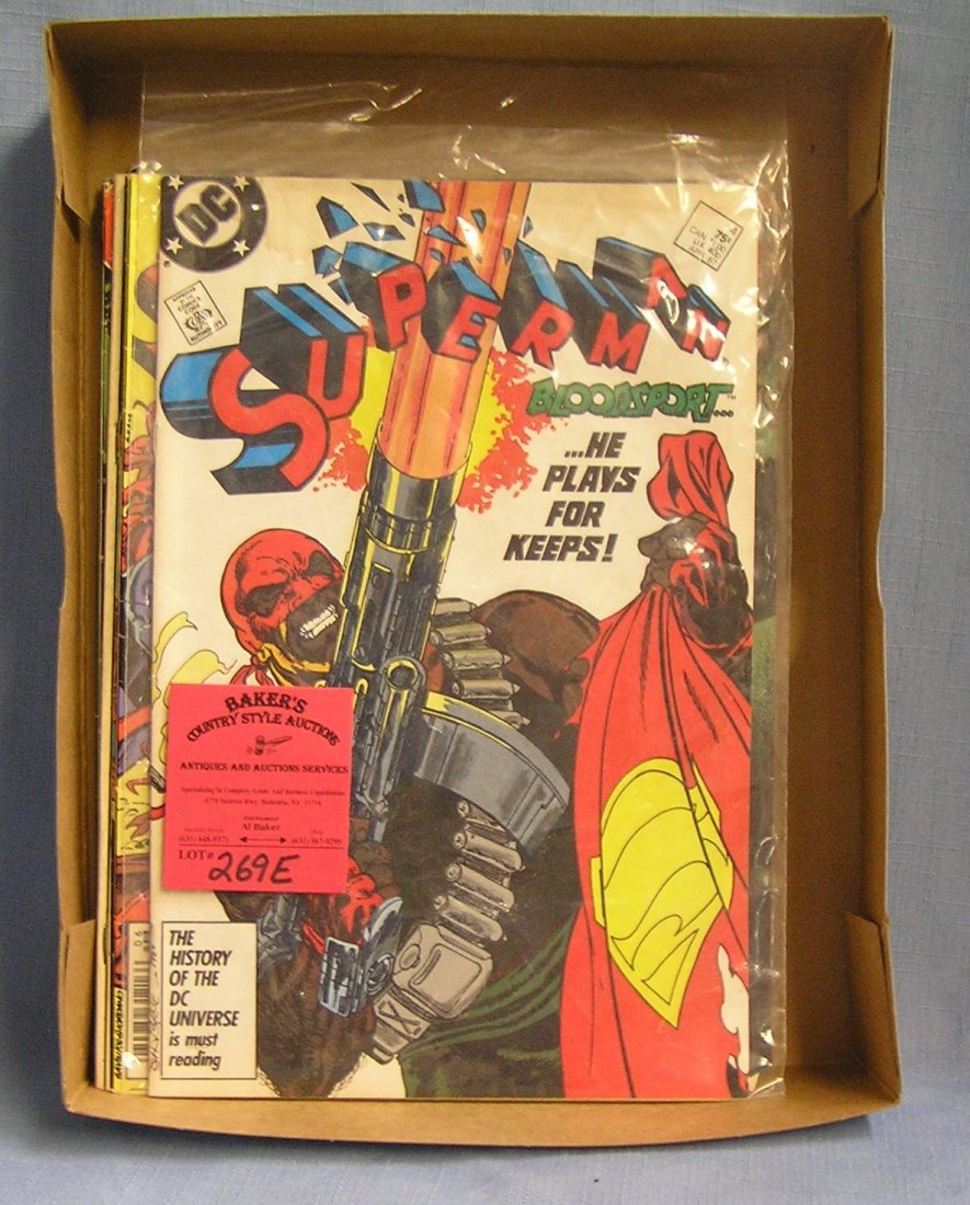 Group of vintage Superman comic books: Group of vintage Superman comic books est. value $35.00-$40.00