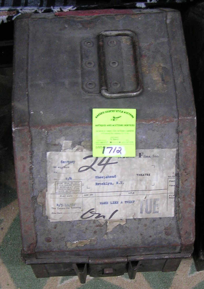 Original Century Films movie film: Original Century Films 35mm movie film titled Make Like A Thief dated 1967 four reels in original carrying case est. value $250.00-$300.00