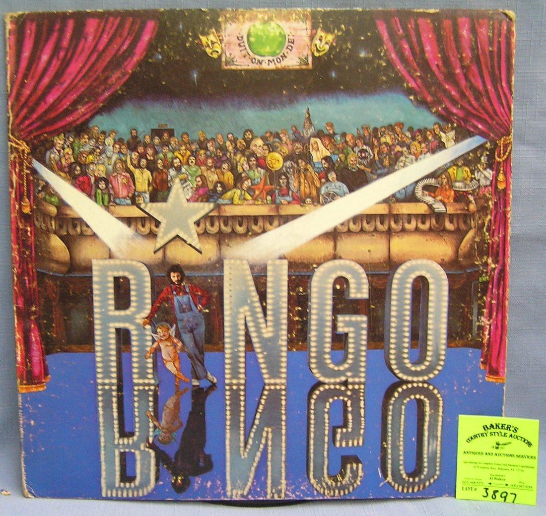 Ringo Star vintage record album on Apple Record albums: Ringo Starr vintage 33 rpm record on Apple Records $25.00-$35.00