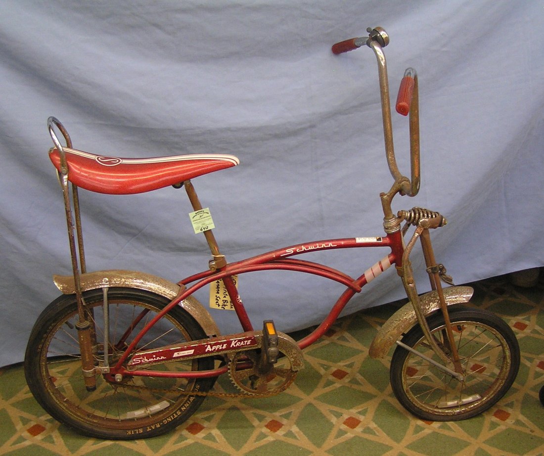 Vintage Schwinn stingray red apple crate bike Aug 29, 2014 Baker's