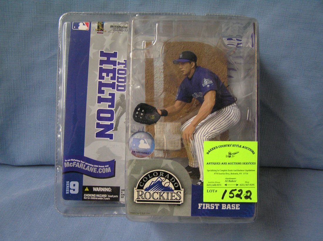 Vintage Todd Helton baseball figure: Vintage Todd Helton baseball figure mint on card $25.00-$30.00