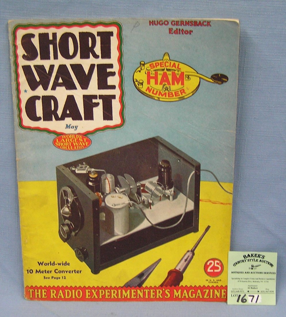 Vintage Short Wave Craft radio magazine: Vintage Short Wave Craft radio magazine circa 1930’s est. value $25.00-$30.00