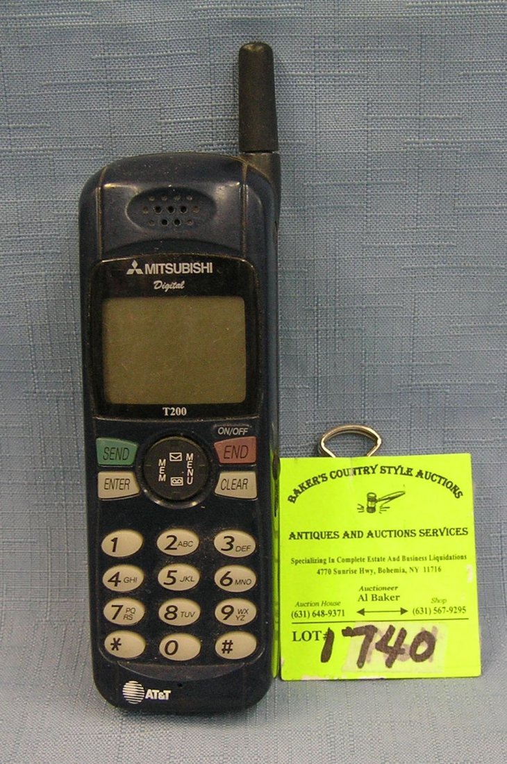 MOBILTELEFON, vintage, Mitsubishi Partner, NMT, 1980-tal. Samlarföremål
