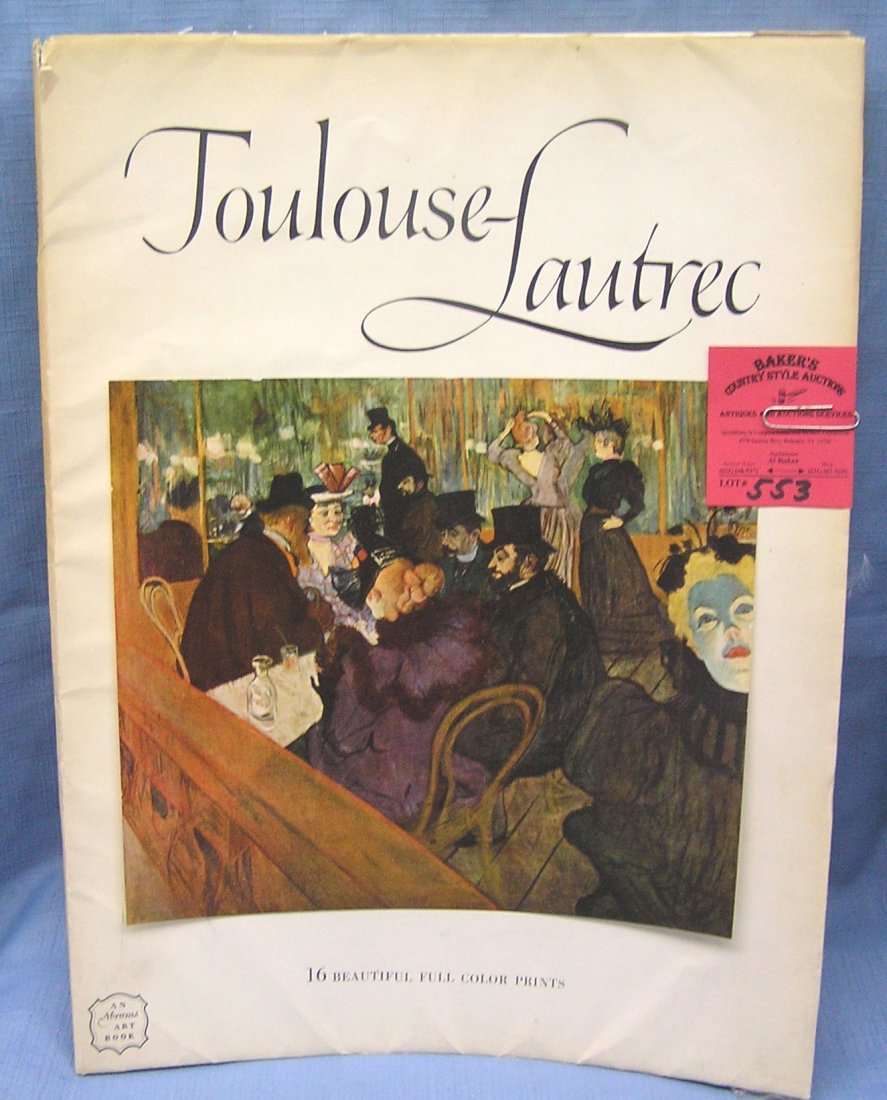 Vintage Toulouse-Lautrec art book: Vintage Toulouse-Lautrec art book est. value $40.00-$50.00