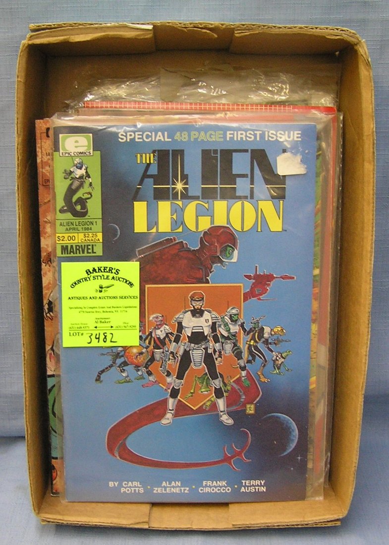 Collection of vintage comic books: Collection of vintage comic books featuring Aliens, Sable, Elementals volume 1, widow and much more est. value $50.00-$60.00