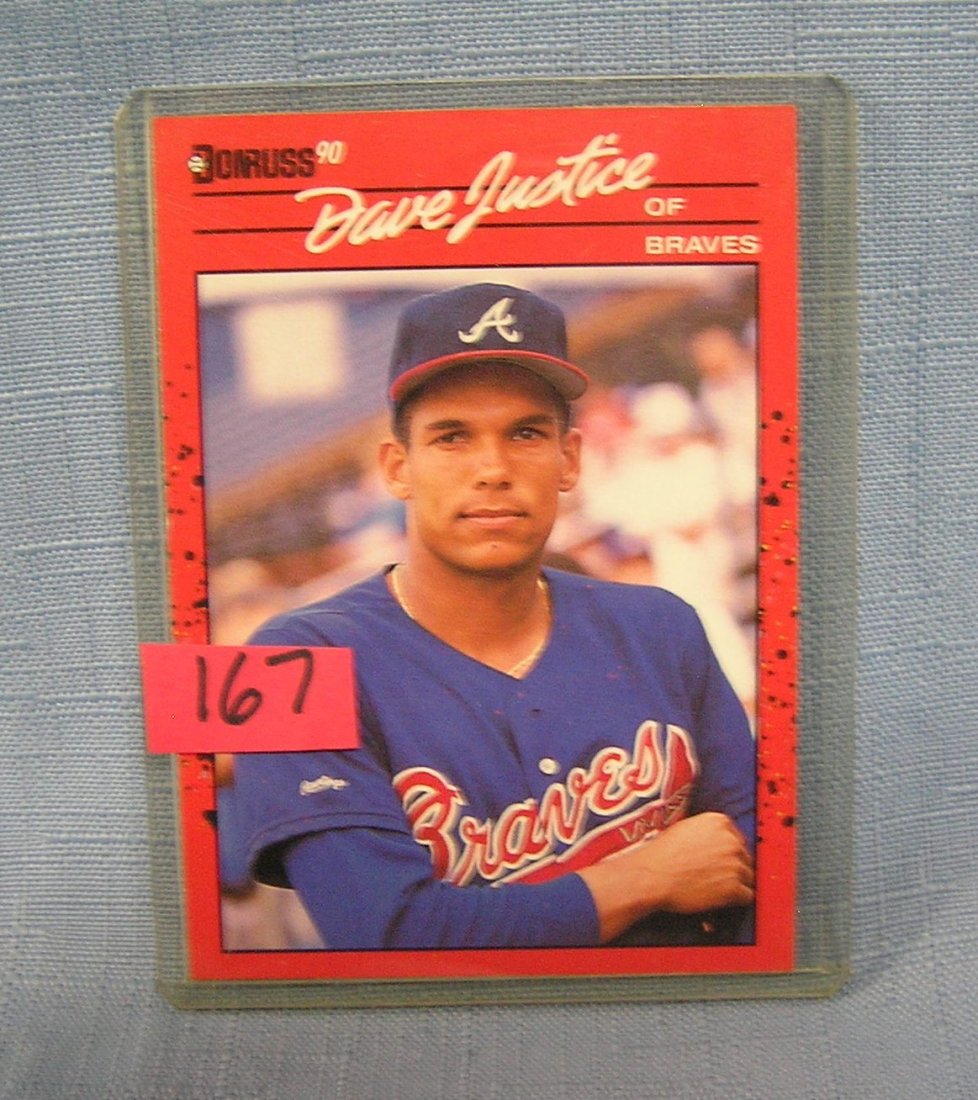 Vintage David Justice Rookie Baseball Card