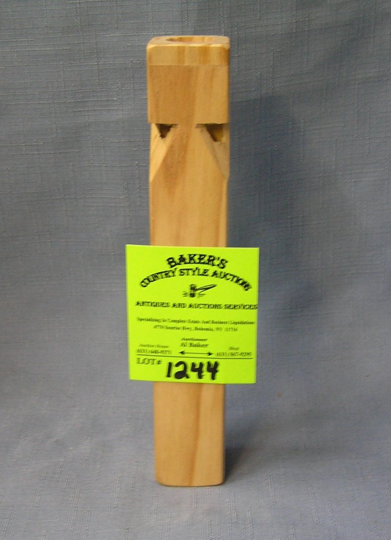 Wooden train whistle: Wooden train whistle est. value $12.00-$15.00
