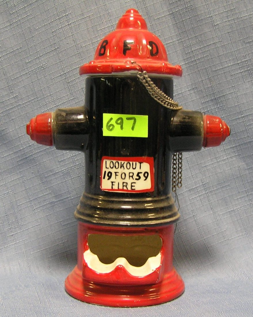 Vintage figural fire dept ash tray: Vintage circa 1959 figural fire dept ash tray est. value $50.00-$75.00