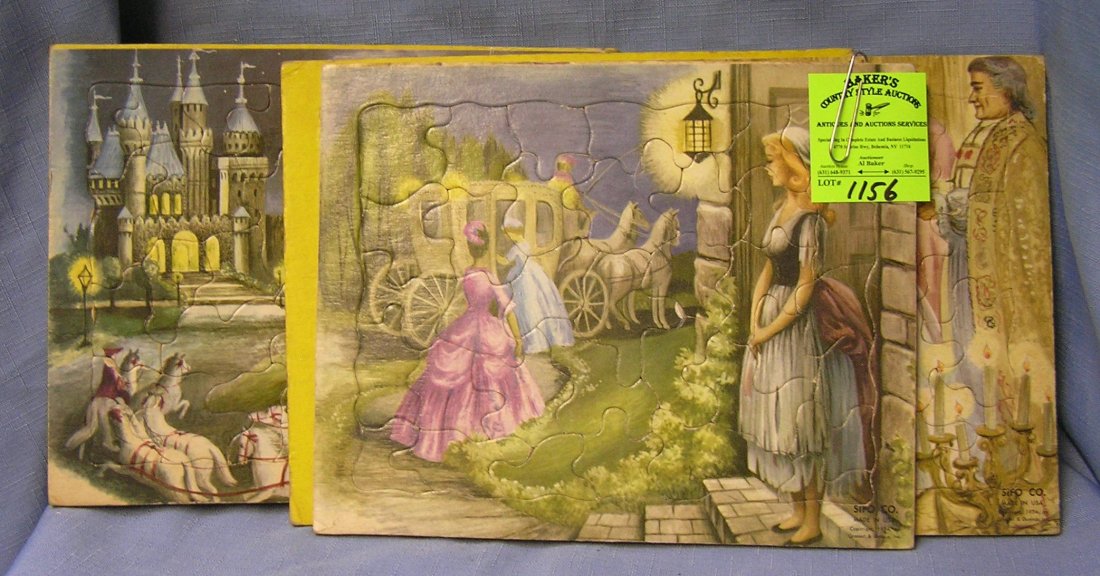 Box of vintage children’s puzzles: Box of vintage children’s puzzles $30.00-$40.00