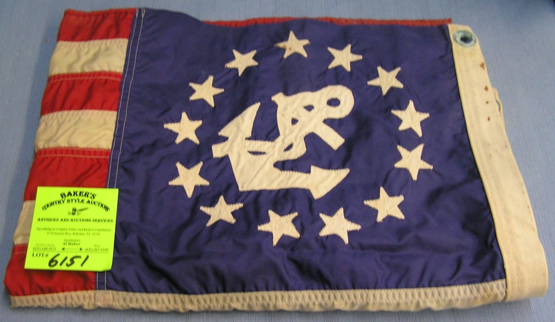 Vintage Nautical flag: Vintage Nautical flag condition as found $25.00-$35.00