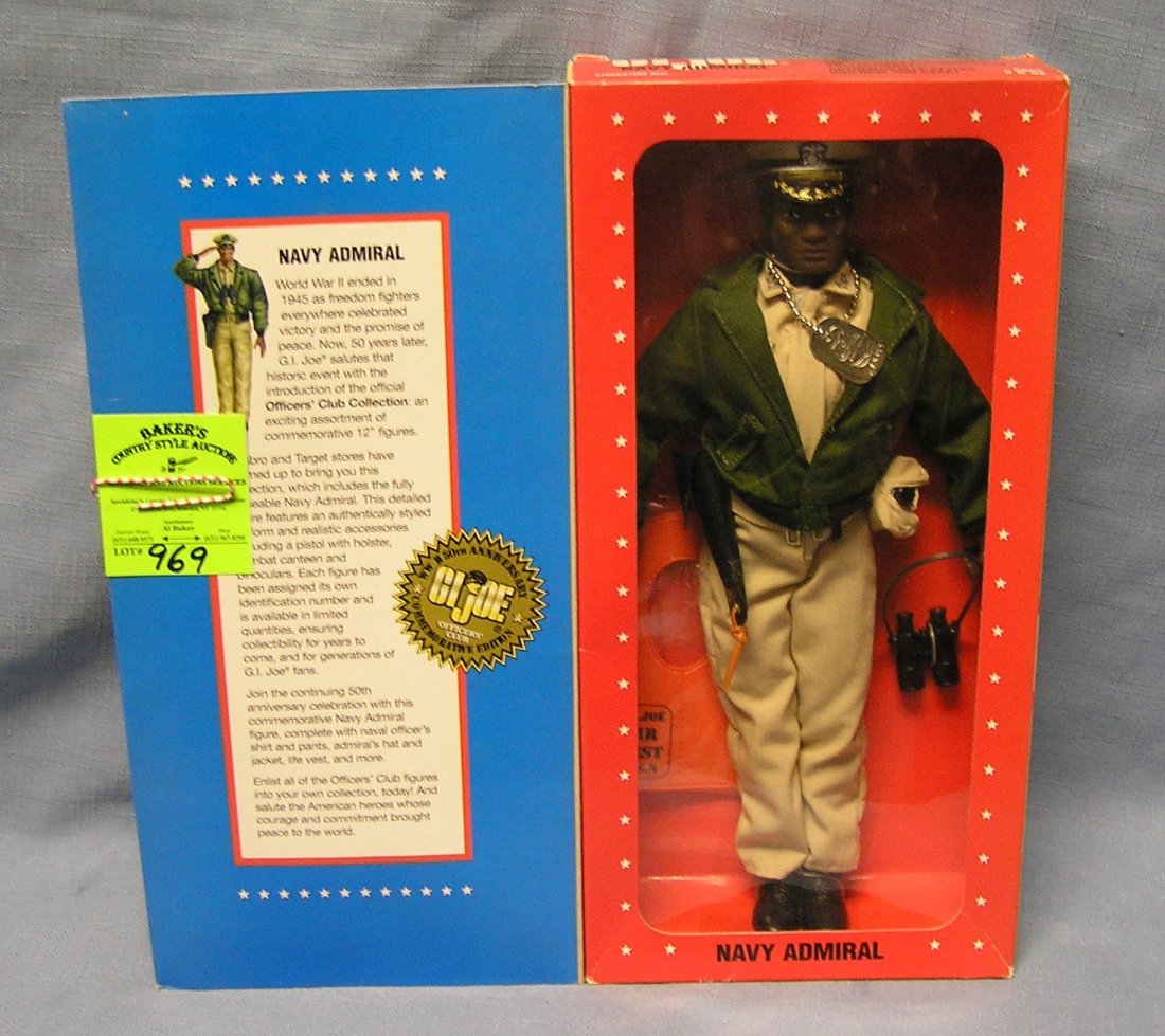 Vintage GI Joe Navy admiral black soldier: Vintage 12 inch GI Joe Navy admiral black soldier mint in original box $40.00-$60.00