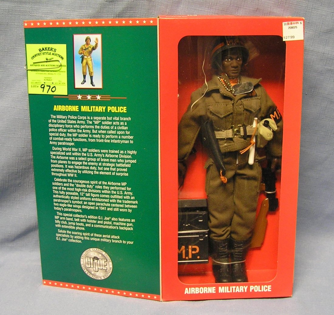 Vintage GI Joe airborne military police black soldier: Vintage 12 inch GI Joe airborne military police black soldier mint in original box $40.00-$60.00