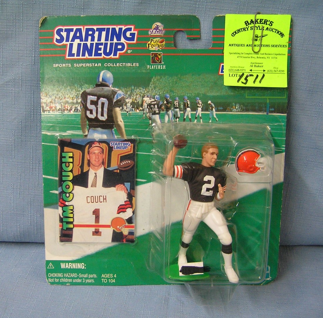 Vintage Tim Couch football action figure: Vintage Tim Couch football action figure mint on card $25.00-$30.00