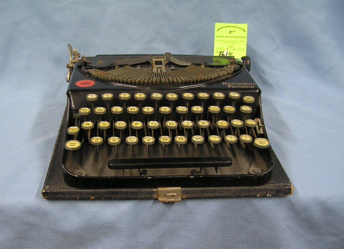Antique Remington portable typewriter: Antique Remington portable typewriter $150.00-$200.00