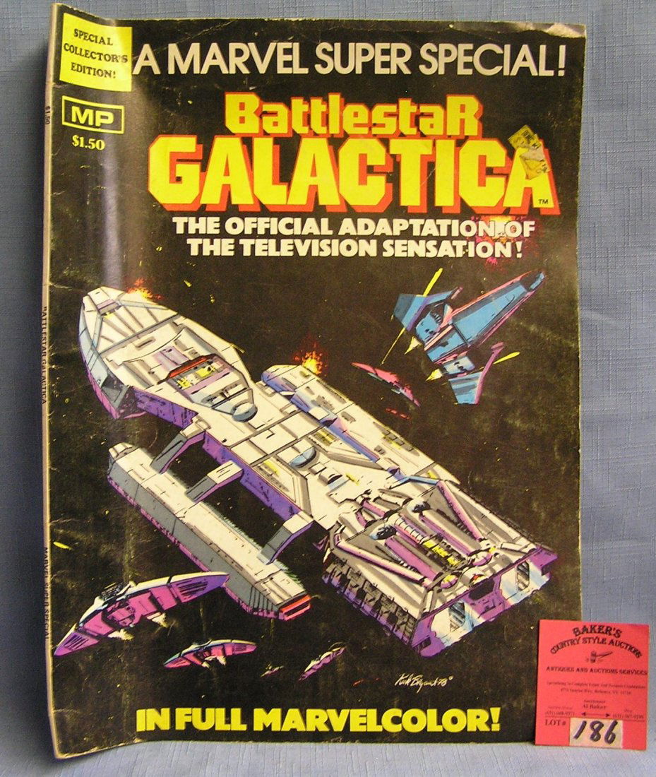 Vintage Marvel Battle star Galactica oversized comic: Vintage Marvel Battle star Galactica oversized comic book est. value $25.00-$30.00