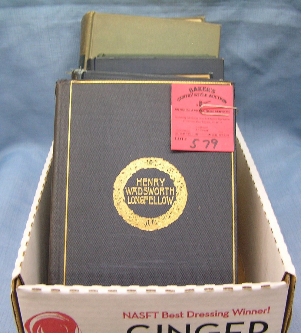 Box of antique books includes Shaw and Shakespeare: Box of antique books Includes George Bernard Shaw and Shakespeare est. value $75.00-$100.00