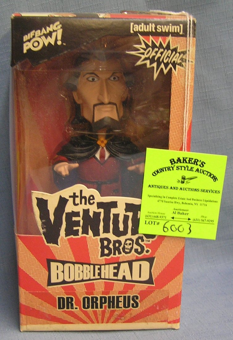 The Venture Brothers Dr. Orpheus bobble head figure: The Venture Brothers Dr. Orpheus bobble head figure mint in original box from the Cartoon network $25.00-$30.00
