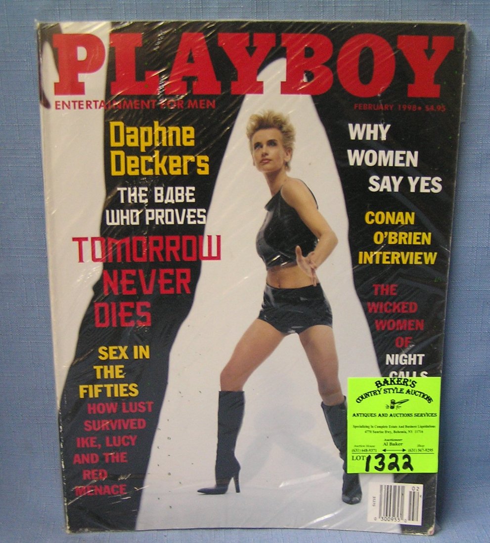 Vintage Playboy magazine featuring Daphne Deckars from: Vintage Playboy magazine featuring Daphne Deckars from James Bond est. value $25.00-$30.00