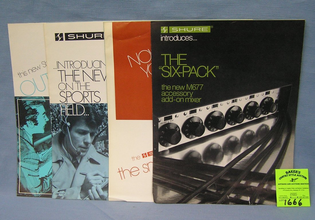 Shure the six pack electronics catalog: Shure the six pack electronics catalog est. value $25.00-$30.00
