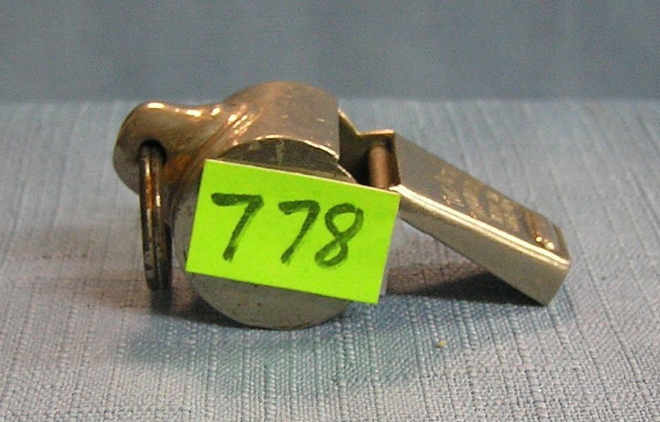 Vintage policeman whistle: Vintage policeman’s whistle est. value $30.00-$35.00