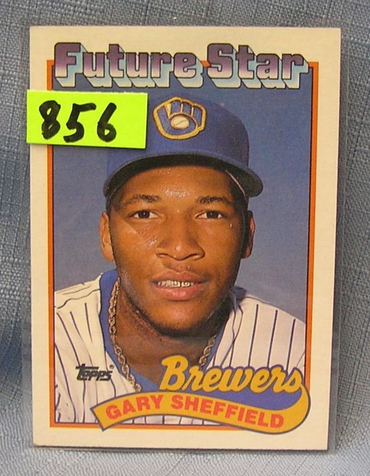 Vintage Gary Sheffield rookie baseball card: Vintage Gary Sheffield rookie baseball card $25.00-$30.00