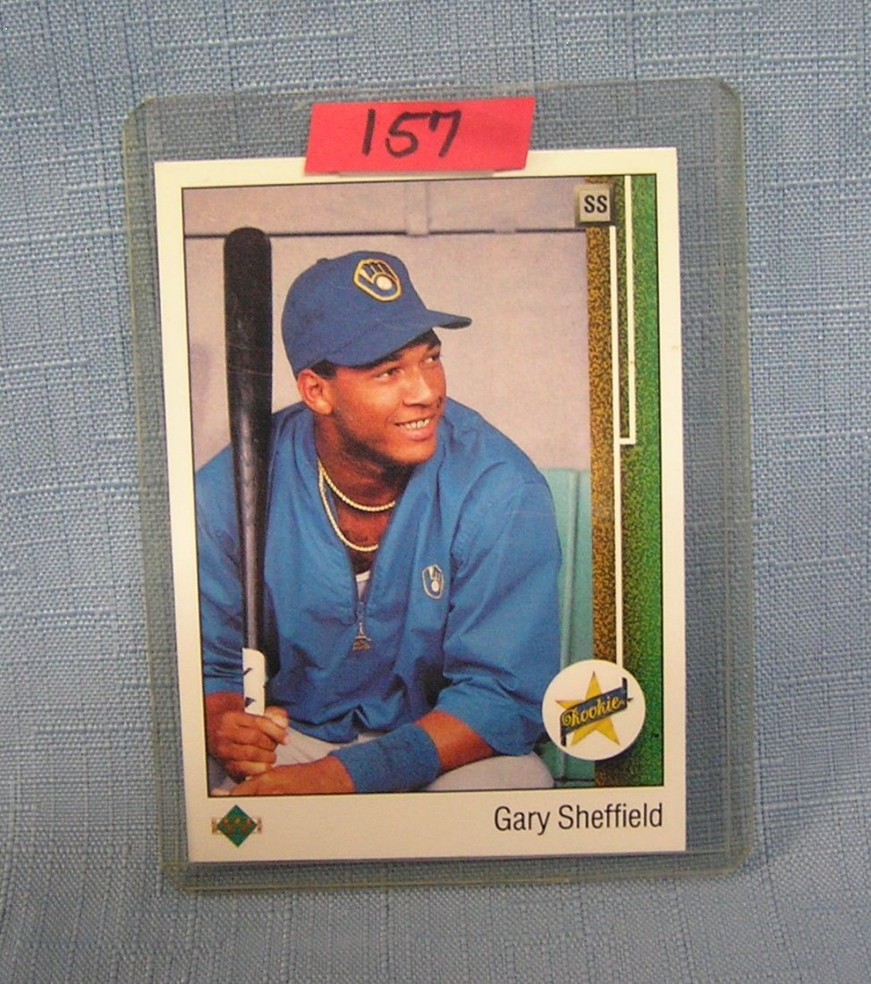 Vintage Gary Sheffield rookie baseball card: Vintage Gary Sheffield rookie baseball card $25.00-$30.00