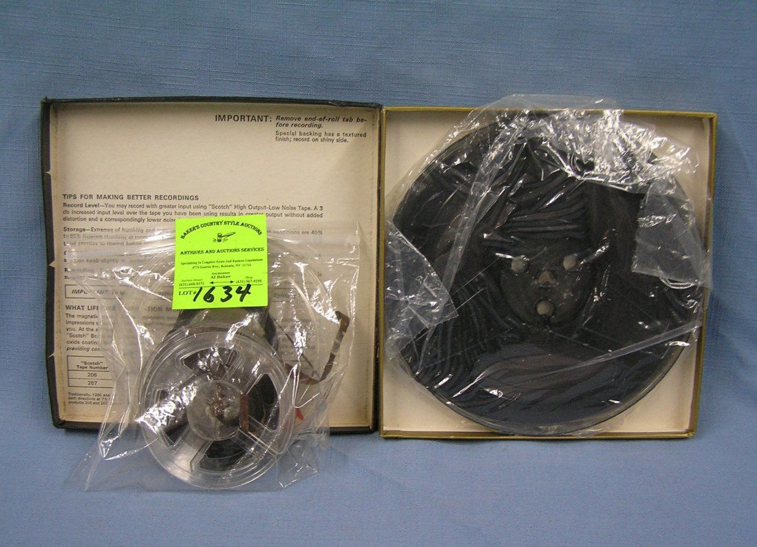 Group of vintage reel to reel reels and tapes: Group of vintage reel to reel reels and tapes est. value $25.00-$30.00