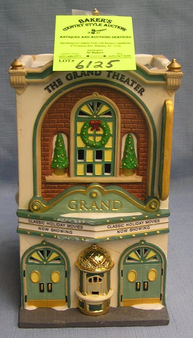 Vintage Dept 56 Christmas in the City Grand Movie: Vintage Department 56 Christmas in the City series the Grand Movie Theater $25.00-$35.00